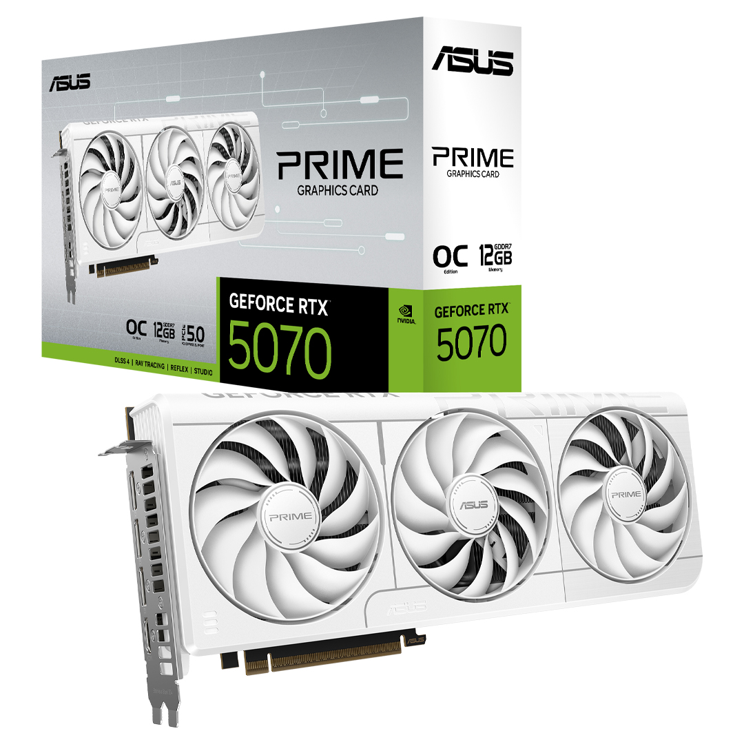 ASUS GeForce RTX 5070 Prime OC GDDR7 12GB White